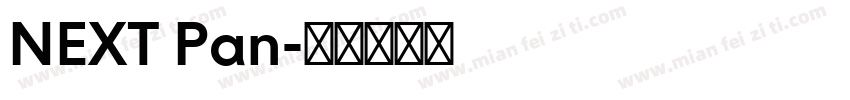 NEXT Pan字体转换